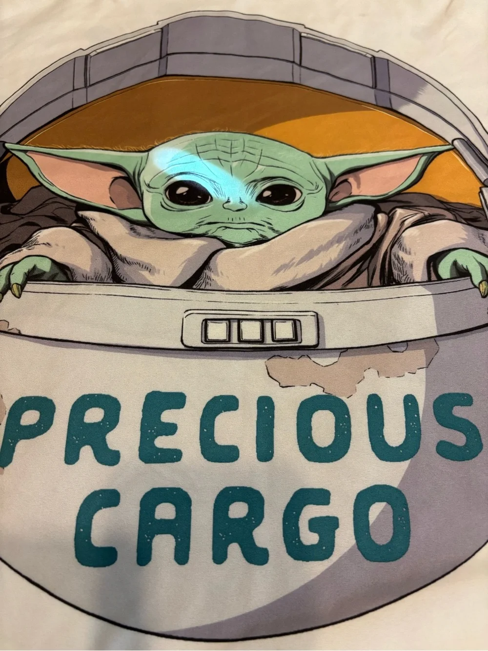 Star Wars Mandolorian Curious Child Standard Pillowcase Grogu Precious Cargo